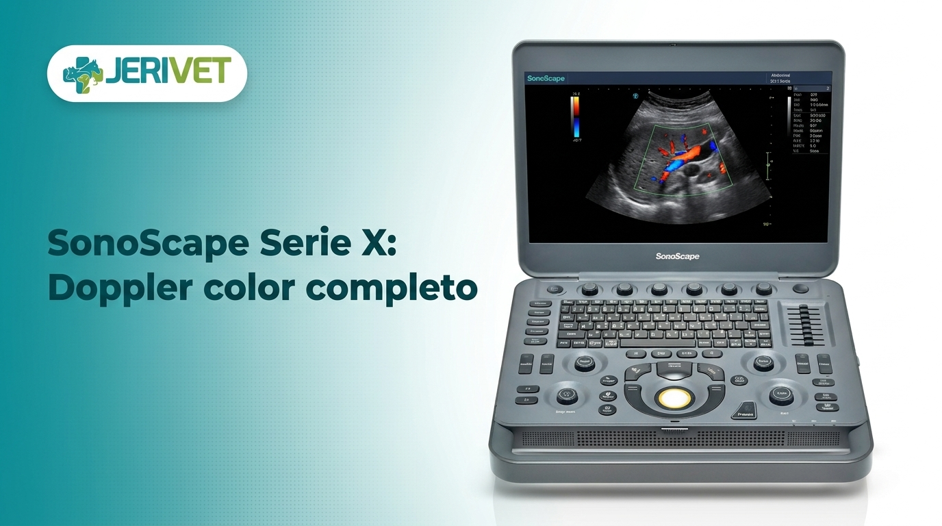 SonoScape Serie X: el ecógrafo veterinario portátil con Doppler color completo